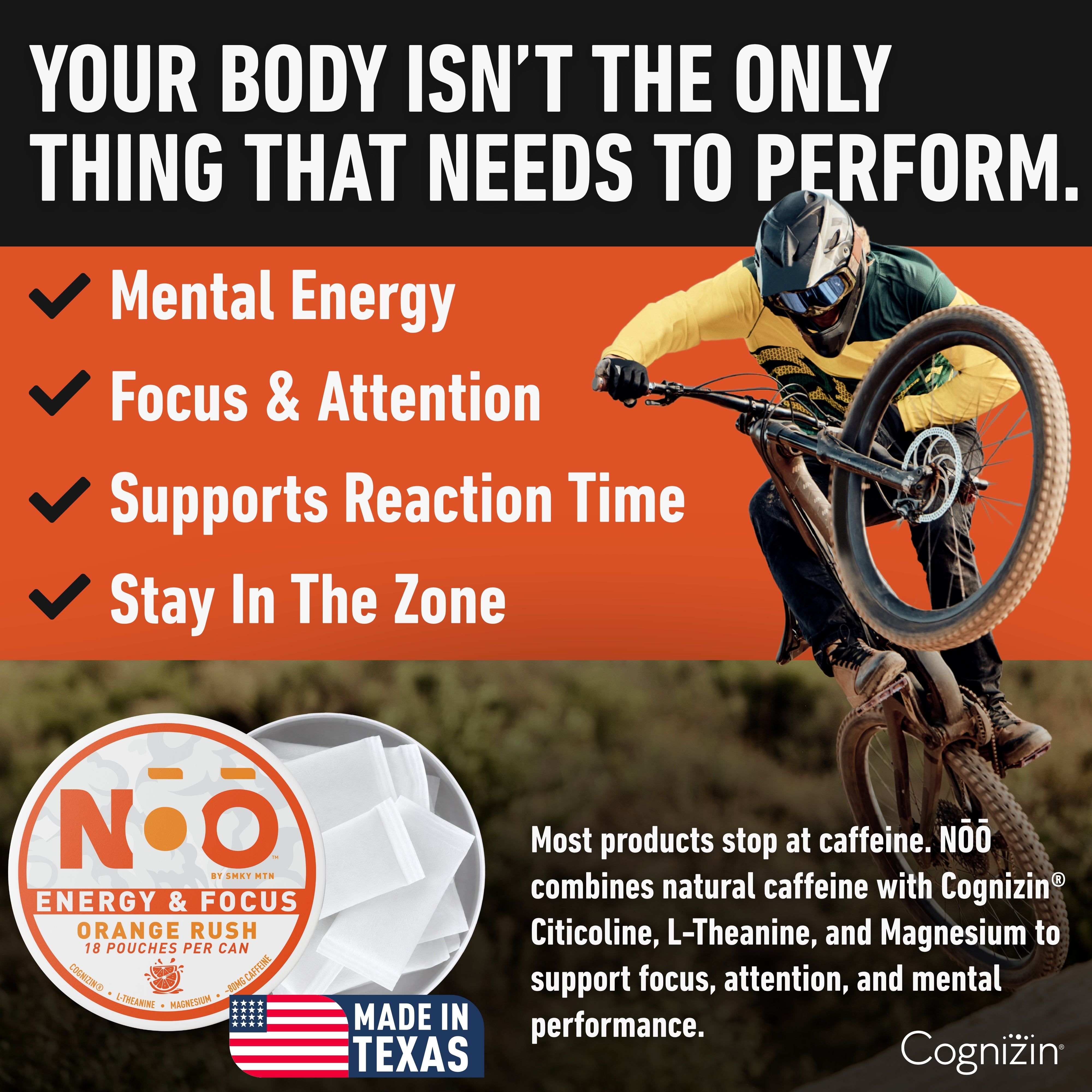 Orange Rush Energy & Focus Pouches