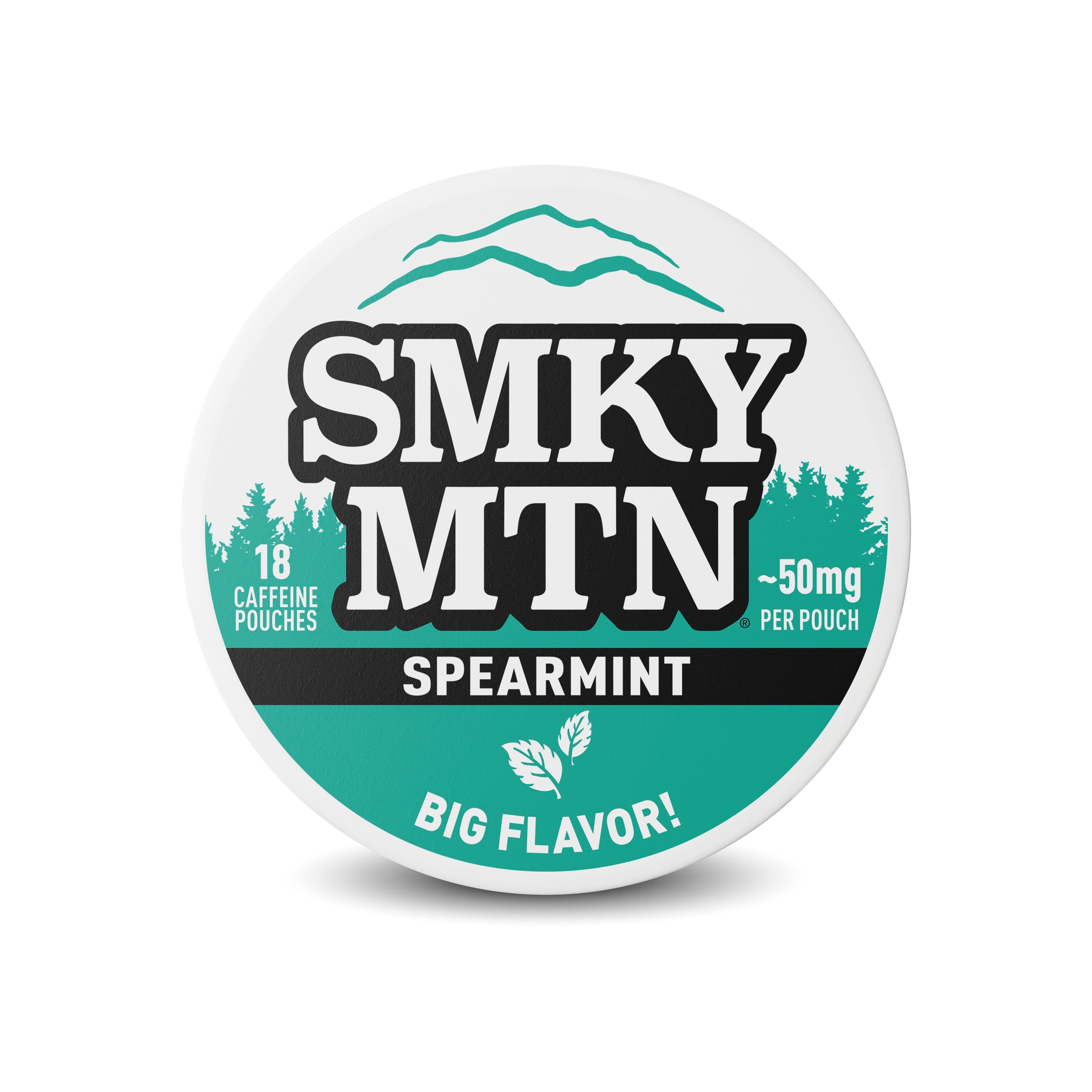 Smokey Mountain Spearmint product packaging on a white background