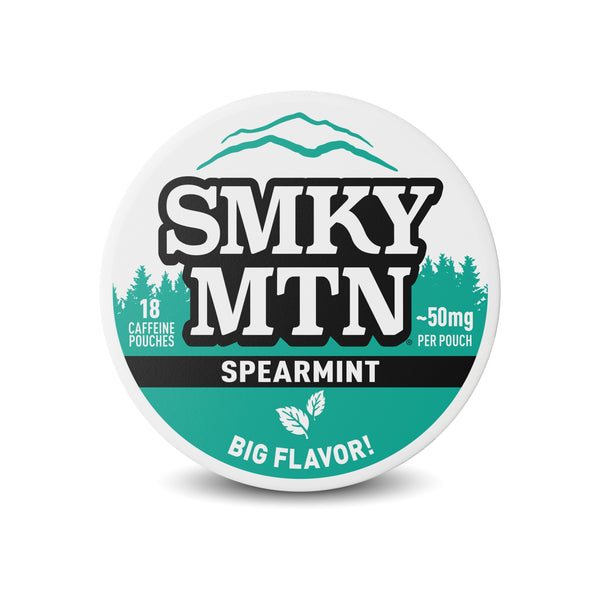 Smokey Mountain Spearmint product packaging on a white background