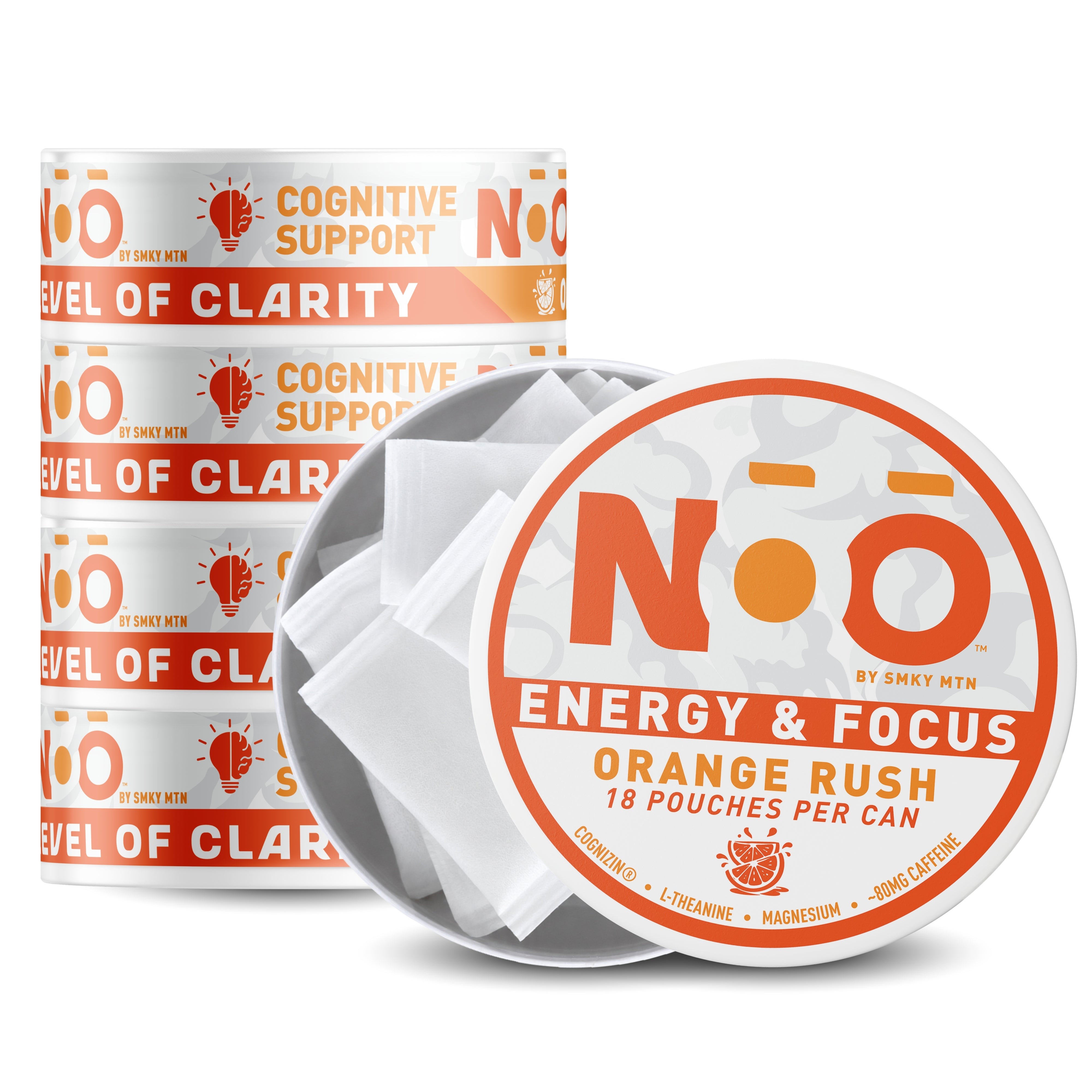 Orange Rush Energy & Focus Pouches