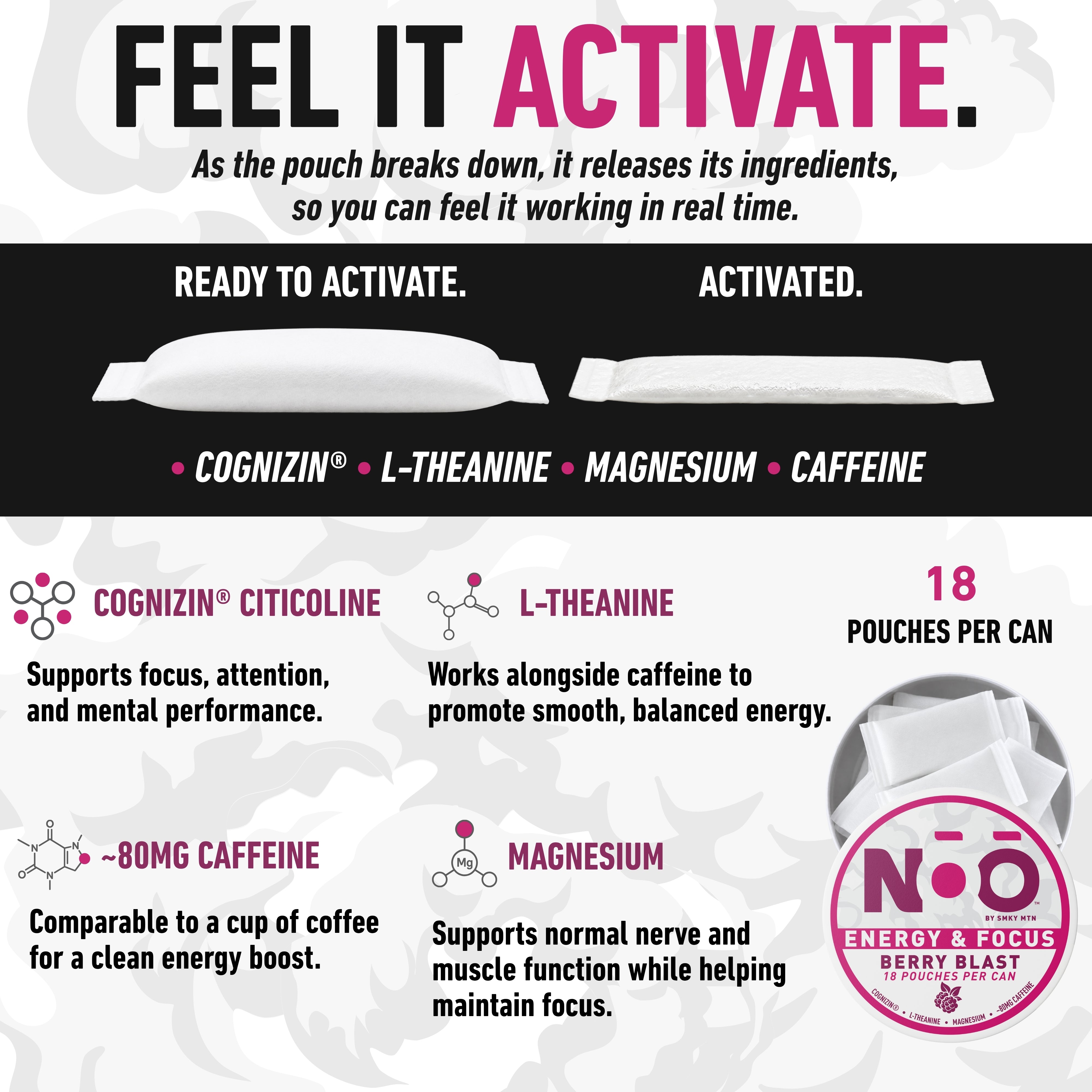 Berry Blast Energy & Focus Pouches